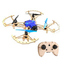 ZL100 Wooden Aircraft DIY Drone 2.4G Altitude Hold Quadcopter(with LED Light)