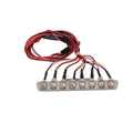 LED Light with Metal Shell Set Red & White Light