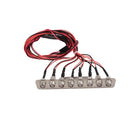 LED Light with Metal Shell Set Red & White Light