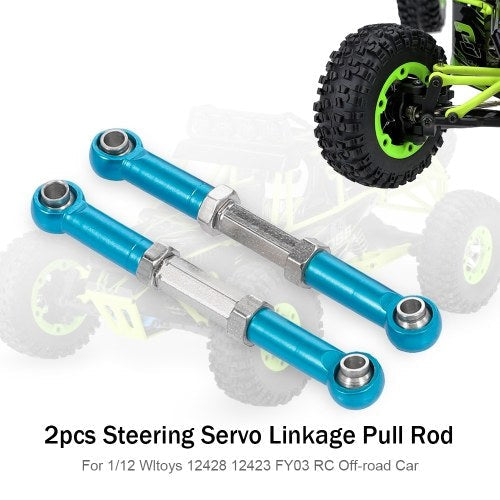 2pcs Steering Servo Linkage Pull Rod Metal