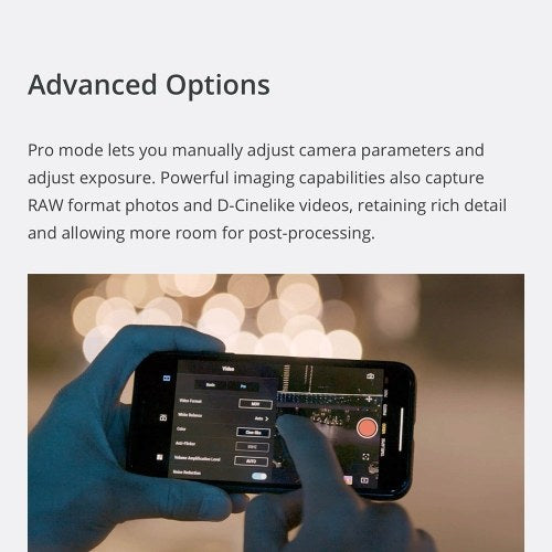 DJI Osmo Pocket 3-Axis Gimbal Camera