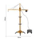 4CH Remote Control Electric Mega Tower Crane 128cm 680 Degree Rotation Construction Crane Toy