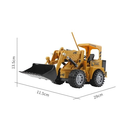 1:24 5CH Remote Control Electric Shovel Loader Construction Car Toy