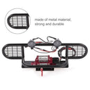 RC Car Metal Bumper with 2 LED Light Remote Control Winch