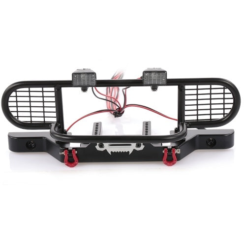 RC Car Metal Bumper with 2 LED Light Remote Control Winch