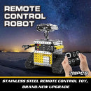 728PCS 2.4GHz 10 Channel RC Robot Building Blocks DIY Stainless Steel Robot Toy Assembly Kits