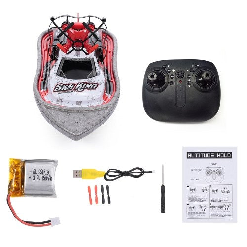 3 in 1 Boat Drone Car Sea Air Land Mode Quadcopter(1 Battery)