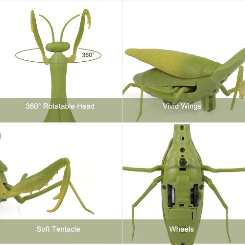 Remote Control Mantis Simulated Insect Toys Infrared Sensing Portable RC Toy for Kids Gift