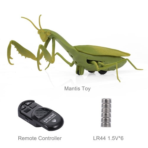 Remote Control Mantis Simulated Insect Toys Infrared Sensing Portable RC Toy for Kids Gift