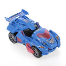 Dinosaur Car Toys Transformable Dinosaur Pull Back Car Toy Electric 360°Spin with Light Music Action Walking