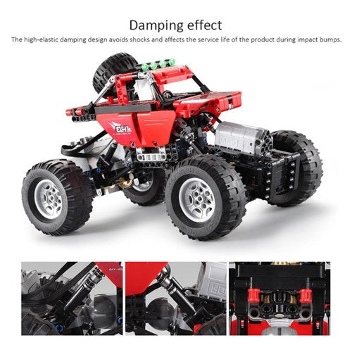 DOUBLE E 489PCS 2.4G Remote Control Off-road Car Climbing Racing Building Blocks Bricks Technic Car