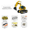 580pcs Building Block Excavator 2.4GHz RC Car Shop Truck APP Control Programming STEM Learning Kit Path Mode Voice Control Educational Toy