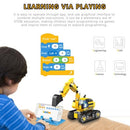 580pcs Building Block Excavator 2.4GHz RC Car Shop Truck APP Control Programming STEM Learning Kit Path Mode Voice Control Educational Toy