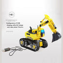 580pcs Building Block Excavator 2.4GHz RC Car Shop Truck APP Control Programming STEM Learning Kit Path Mode Voice Control Educational Toy