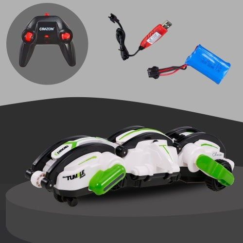 2.4Ghz Remote Control Rolling Car Transform Stunt Car RC Car One Key Folding Full-direction Rotation Toy