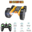 2.4GHZ RC Stunt Car Remote Control Double-sided Drive 360°Rotating Auto Demo RC Car RC Crawlers with Light