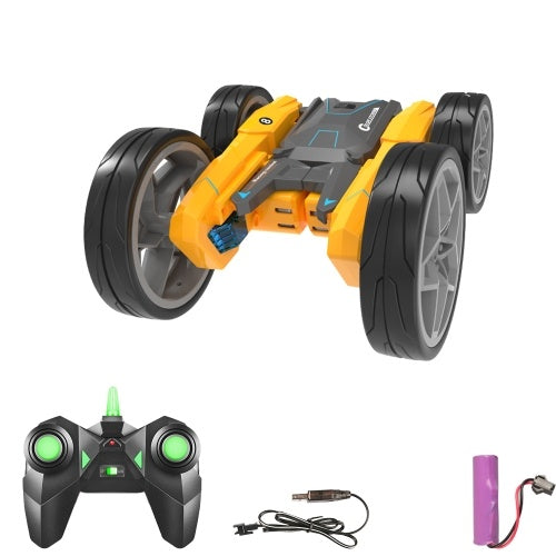 2.4GHZ RC Stunt Car Remote Control Double-sided Drive 360°Rotating Auto Demo RC Car RC Crawlers with Light