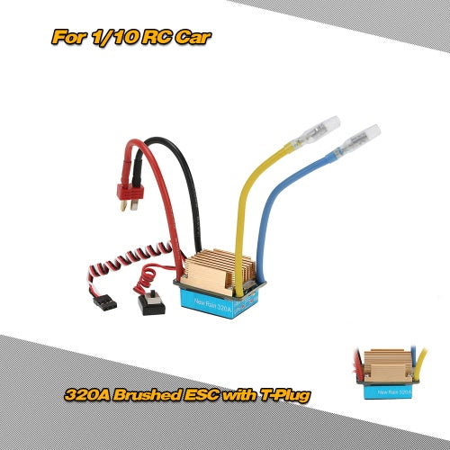 جهاز تحكم إلكتروني في السرعة ESC مقاوم للماء 320 أمبير مع قابس 5 فولت/3 أمبير BEC T لسيارة RC 1/10