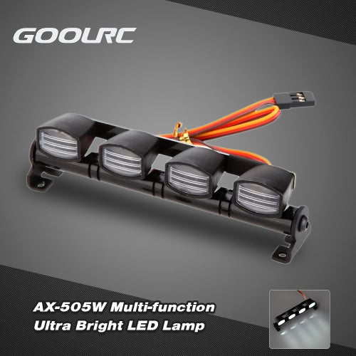 الأصلي GoolRC AX-505W متعدد الوظائف مصباح LED فائق السطوع لسيارة 1/8 1/10 HSP Traxxas TAMIYA CC01 4WD محوري SCX10 Monster Truck قصيرة المدى RC Car