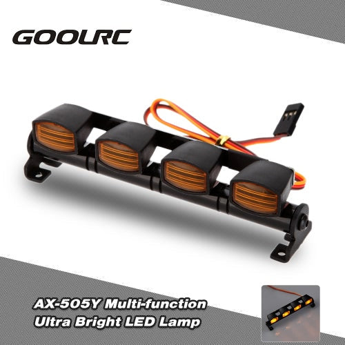 الأصلي GoolRC AX-505W متعدد الوظائف مصباح LED فائق السطوع لسيارة 1/8 1/10 HSP Traxxas TAMIYA CC01 4WD محوري SCX10 Monster Truck قصيرة المدى RC Car