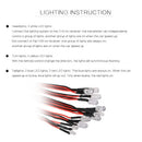 12 LED Lighting System Kit Steering Brake Smart Simulation Flash Lights for 1/10 Scale Models RC Car Yokomo Tamiya HSP HPI AXIAL RC4WD Traxxas