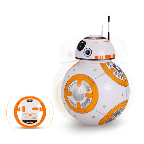 BB-8 2.4 جيجا هرتز RC روبوت الكرة التحكم عن بعد كوكب الصبي مع لعبة الصوت هدية للأطفال