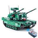 DOUBLE E C61001W 1498 PCS Building Blocks 1/20 Transformable M1A2 Tank Vehicle RC Toy