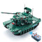 DOUBLE E C61001W 1498 PCS Building Blocks 1/20 Transformable M1A2 Tank Vehicle RC Toy