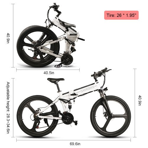 Samebike LO26 26 Inch Folding Electric Bike