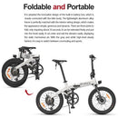 HIMO Z20 20 Inch Folding Power Assist Electric Bicycle 80KM Range 10AH Removable Battery Moped E-Bike Electric Bike with Mudguard and Inflation Pump