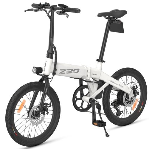 HIMO Z20 20 Inch Folding Power Assist Electric Bicycle 80KM Range 10AH Removable Battery Moped E-Bike Electric Bike with Mudguard and Inflation Pump