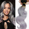 Remeehi Body wave Brazilian Human Hair - Gray