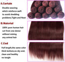 Remeehi Human Straight Hair Extension - Dark Auburn