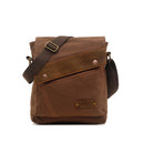 Retro Men's Shoulder Bag - Coffee