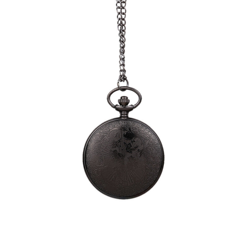 Retro Premium Quartz Pocket Watch - Black