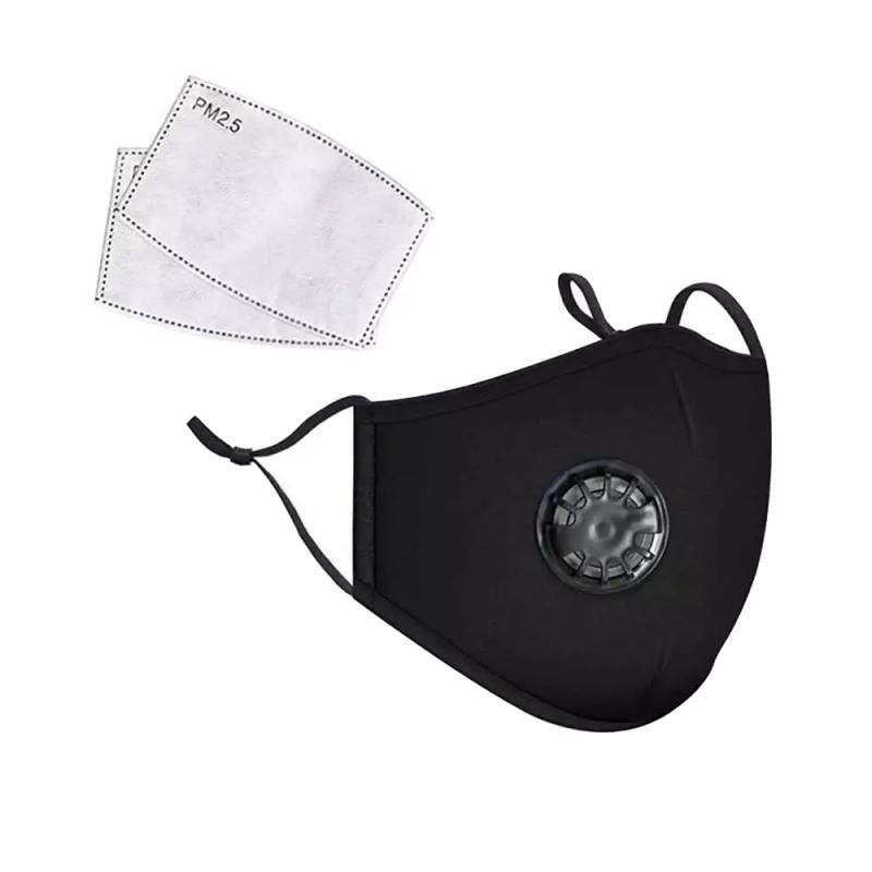 Reusable Premium Anti Dust Mask Filter - Black