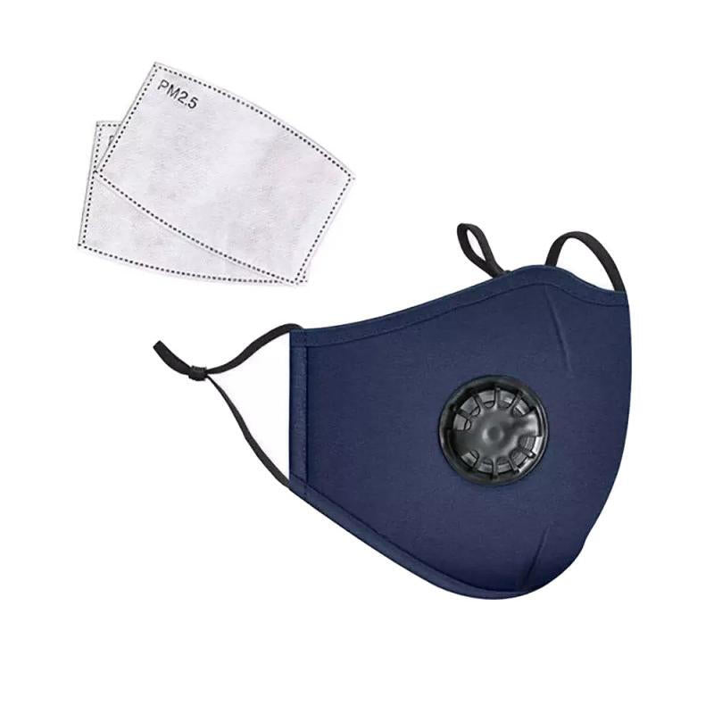 Reusable Premium Anti Dust Mask Filter - Blue