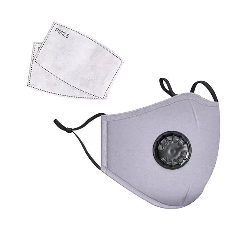 Reusable Premium Anti Dust Mask Filter - Gray