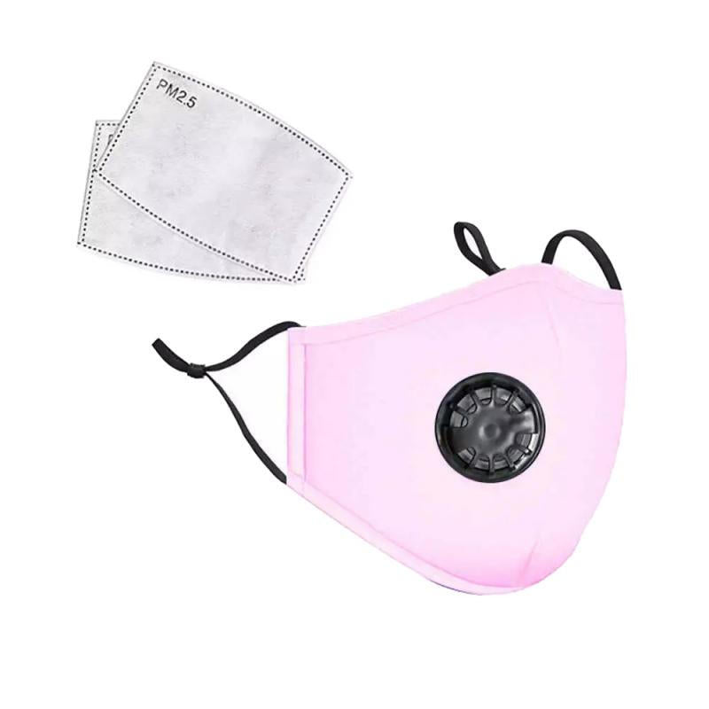 Reusable Premium Anti Dust Mask Filter - Pink