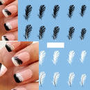 Rosalind Stickers For DIY Nail Decals Tool - Black White