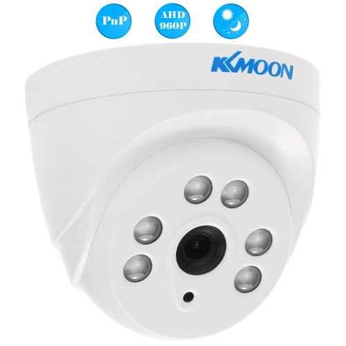 كاميرا KKmoon 960P AHD قبة CCTV 1.3 ميجابكسل 3.6 مم 1/4 بوصة CMOS 6 صفيف مصابيح الأشعة تحت الحمراء للرؤية الليلية IR-CUT نظام مراقبة المنزل الداخلي NTSC