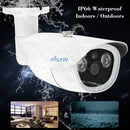 كاميرا KKmoon 1080P 2.0 ميجابكسل AHD رصاصة CCTV 3.6 مم 1/3 بوصة CMOS 2 صفيف IR LED رؤية ليلية IR-CUT مقاومة للمطر داخلي وخارجي نظام NTSC لأمن المنزل