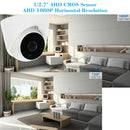 COTIER  1080P 2.0MP AHD Dome CCTV Camera 3.6mm 1/2.7’’ CMOS 3 Array IR LEDs Night Vision IR-CUT Indoor Home Surveillance NTSC System