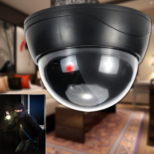 كاميرا محاكاة على شكل قبة، ضوء وامض LED أحمر، نظام أمان CCTV وهمي لسوق المكاتب المنزلية