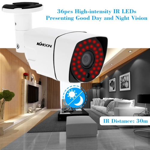 كاميرا KKmoon 960P AHD CCTV Bullet Camera 1.3MP 3.6mm 1/3 ''CMOS 36 IR مصابيح رؤية ليلية IR-CUT مقاومة للماء للاستخدام الداخلي والخارجي نظام NTSC لأمن المنزل