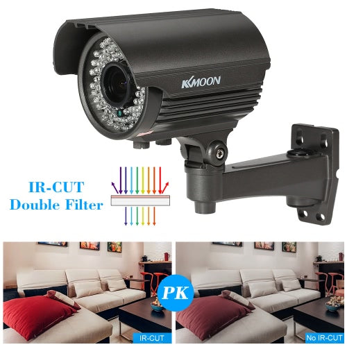 كاميرا KKmoon 1080P AHD Bullet CCTV التناظرية 2.8~12 مم عدسة تكبير يدوية متغيرة البؤرة 1/3 بوصة لسوني CMOS 2.0 ميجابكسل IR-CUT 72 IR LED رؤية ليلية مقاومة للطقس في الأماكن المغلقة والخارجية نظام NTSC