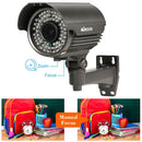 كاميرا KKmoon 1080P AHD Bullet CCTV التناظرية 2.8~12 مم عدسة تكبير يدوية متغيرة البؤرة 1/3 بوصة لسوني CMOS 2.0 ميجابكسل IR-CUT 72 IR LED رؤية ليلية مقاومة للطقس في الأماكن المغلقة والخارجية نظام NTSC