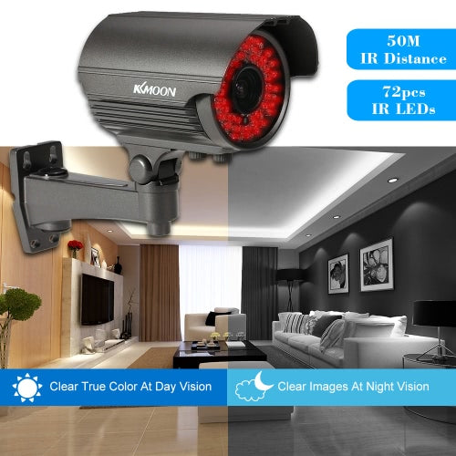 كاميرا KKmoon 1080P AHD Bullet CCTV التناظرية 2.8~12 مم عدسة تكبير يدوية متغيرة البؤرة 1/3 بوصة لسوني CMOS 2.0 ميجابكسل IR-CUT 72 IR LED رؤية ليلية مقاومة للطقس في الأماكن المغلقة والخارجية نظام NTSC