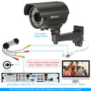 كاميرا KKmoon 1080P AHD Bullet CCTV التناظرية 2.8~12 مم عدسة تكبير يدوية متغيرة البؤرة 1/3 بوصة لسوني CMOS 2.0 ميجابكسل IR-CUT 72 IR LED رؤية ليلية مقاومة للطقس في الأماكن المغلقة والخارجية نظام NTSC