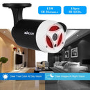 كاميرا KKmoon 1080P 2.0 ميجابكسل AHD رصاصة CCTV 3.6 مم 1/3 بوصة CMOS 18 قطعة صفيف IR LED رؤية ليلية IR-CUT مقاومة للمطر داخلي وخارجي نظام NTSC لأمن المنزل